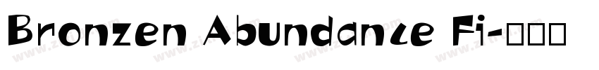 Bronzen Abundance Fi字体转换